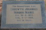 MAREE Lodewyk Johannes Hendrik 1872-1956