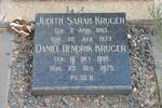 KRUGER Daniel Hendrik 1892-1975 & Judith Sarah 1893-1973