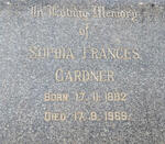 GARDNER Sophia Frances 1882-1966