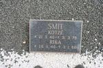SMIT Kotzé 1940-1979 & Rika 1940-1986