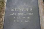 MEINTJES Anna Margaretha 1911-2001