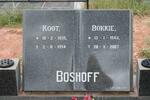 BOSHOFF Koot 1935-1994 & Bokkie 1943-2007
