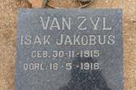 ZYL Isak Jakobus, van 1915-1916
