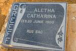 GREEFF Aletha Cathrina 1900-