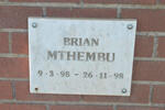 MTHEMBU Brian 1998-1998