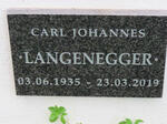 LANGENEGGER Carl Johannes 1935-2019