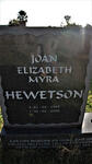 HEWETSON Joan Elizabeth Myra 1945-2005