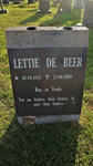 BEER Lettie, de 1935-2008