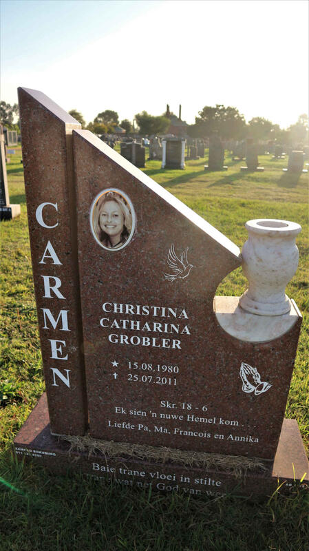 CARMEN Christina Catharina Grobler 1980-2011