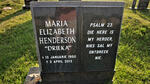 HENDERSON Maria Elizabeth 1950-2013