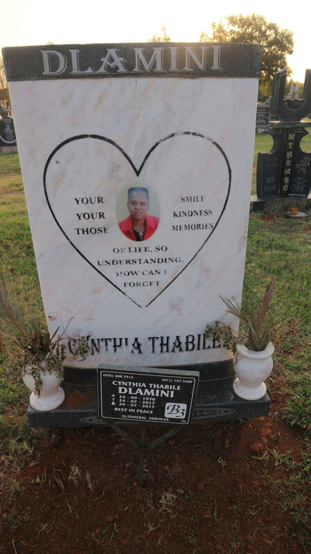 DLAMINI Cynthia Thabile 1970-2017