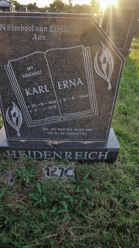 HEIDENREICH Karl 1939-2019 & Erna 1943-
