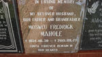 MAHOLE Mosweu Fredrick 1934-2015