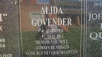GOVENDER Alida 1930-2015
