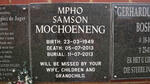 MOCHOENENG Mpho Samson 1949-2013