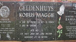 GELDENHUYS Kobus 1938-2008 & Maggie 1943-
