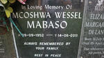 MABASO Mcoshwa Wessel 1952-2011