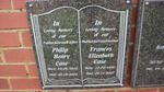 CASE Philip Henry 1919-2008 & Frances Elizabeth 1920-2007