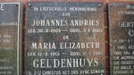 GELDENHUYS Johannes Andries 1909-2002 & Maria Elizabeth 1913-2005