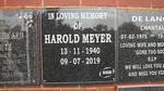 MEYER Harold 1940-2019