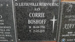BOSHOFF Corrie 1956-2015