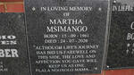 MSIMANGO Martha 1961-2020
