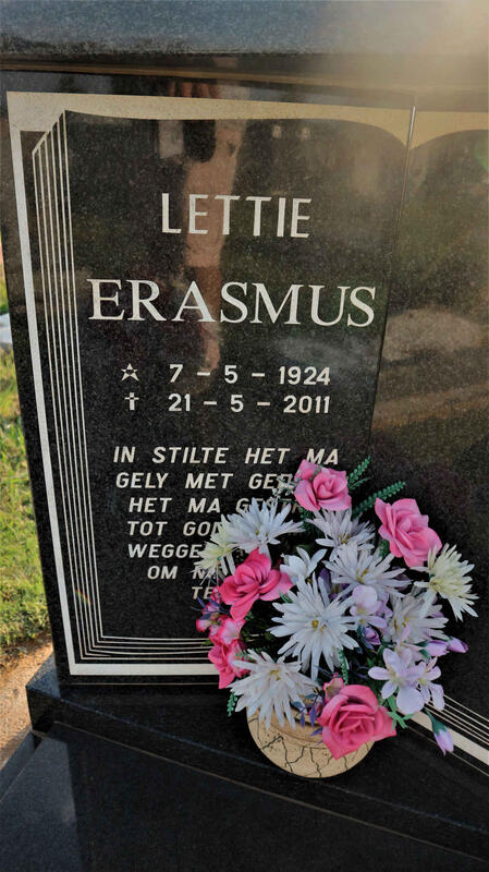 ERASMUS Lettie 1924-2011