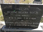 BOTHA Hendrik Johannes Petrus 1890-1975 & Hester Helena KRIGE 1886-1938