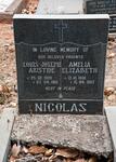 NICOLAS Louis Joseph Aristide 1899-1961 & Amelia Elizabeth 1908-1987