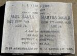 SAULS Paul -1941 & Martha -1956
