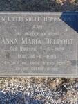 DELPORT Anna Maria nee DREYER 1905-1993
