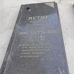 RETIEF Anna Aletta nee STALS 1920-1994