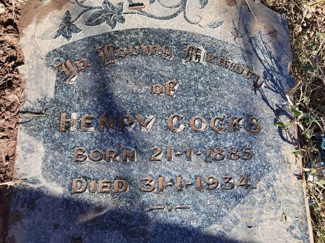 COCKS Henry 1885-1934