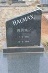 HAUMAN Blücher 1923-1978