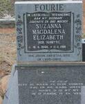 FOURIE Suzanna Magdalena Elizabeth  nee SCHUTTE 1946-1991