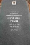 WILMOT Bertha Mabel 1910-2001
