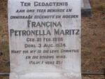 MARITZ Francina Petronella 1896-1934