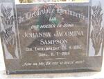 SAMPSON Johanna Jacomina nee Engelbrecht 1882-1964