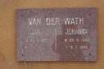 WATH Jan, van der 1911- & Johanna 1907-1993