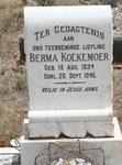 KOEKEMOER Berma 1934-1946