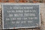 PRETORIUS Jan Walter 1865-1951