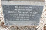 VILJOEN Martha Gertruida nee VAN STRAATEN 1900-1957