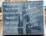HEERDEN Margrett, van nee MC GALLAGHAN 1898-1958