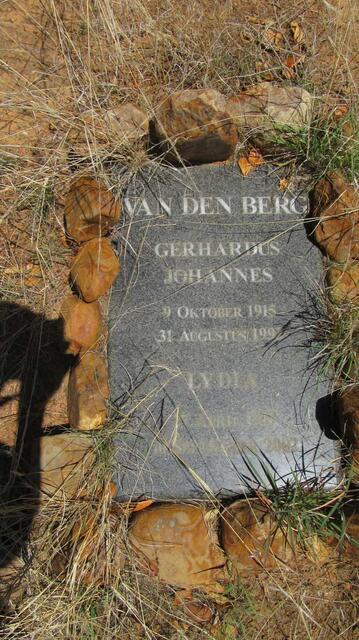 BERG Gerhardus Johannes, van den 1915-1992 & Lydia 1917-2002