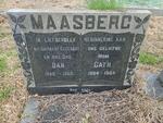 MAASBERG Dan 1888-1969 & Cath 1904-1984