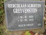 GREYVENSTEIN Hercules Albertus 1928-2015