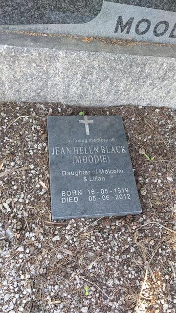 BLACK Jean Helen nee MOODIE 1919-2012