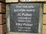 PUTTER J.C. 1925-2004 & R.M.C. 1931-2011