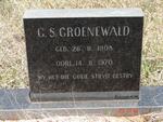GROENEWALD G.S. 1908-1970