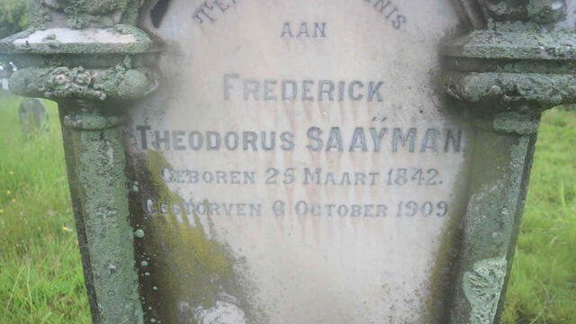 SAAYMAN Frederick Theodorus 1842-1909